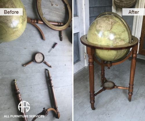 Antique-Art-Vintage-stand-Statue-globe-frame-accessory-repair-re-glue-restore-put-together-broken-cracked-item-fix