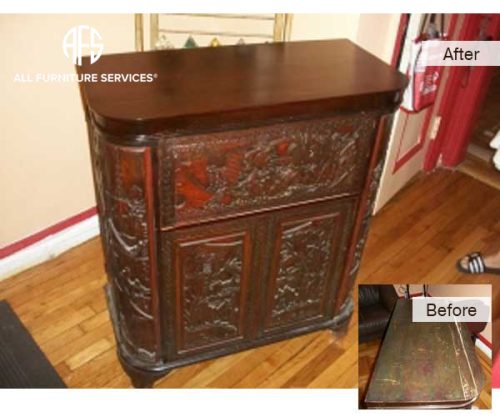 Antique-Cabinet-Top-French-Polishing